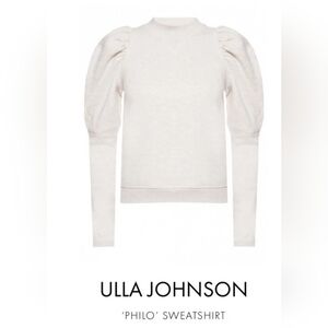 Ulla Johnson Women's Philo Juliet Puff Long Sleeve Sweatshirt Whimsicore Size S